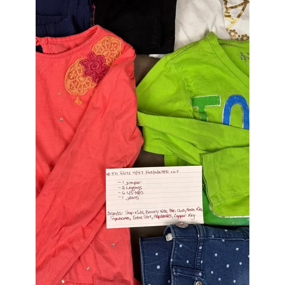 Girls 4/4T Fall Winter Clothing Lot Gap Gymboree & More #971